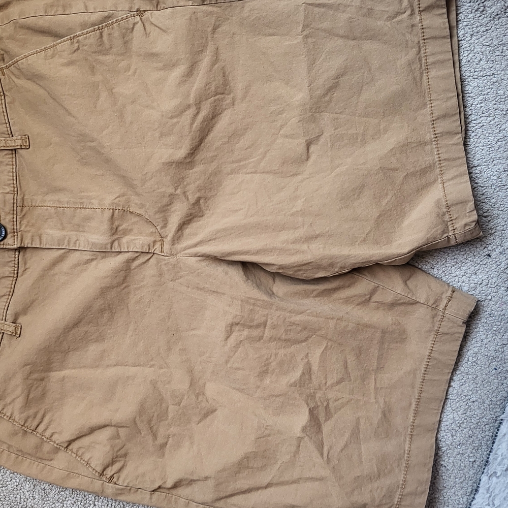 Hollister Tan Flat Front Shorts Casual Style